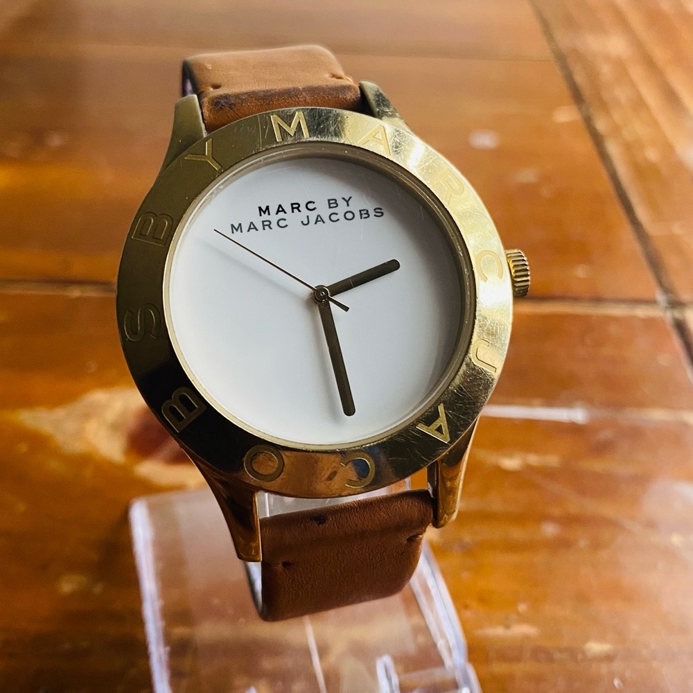 Marc by Marc Jacobs Gold and Tan Watch